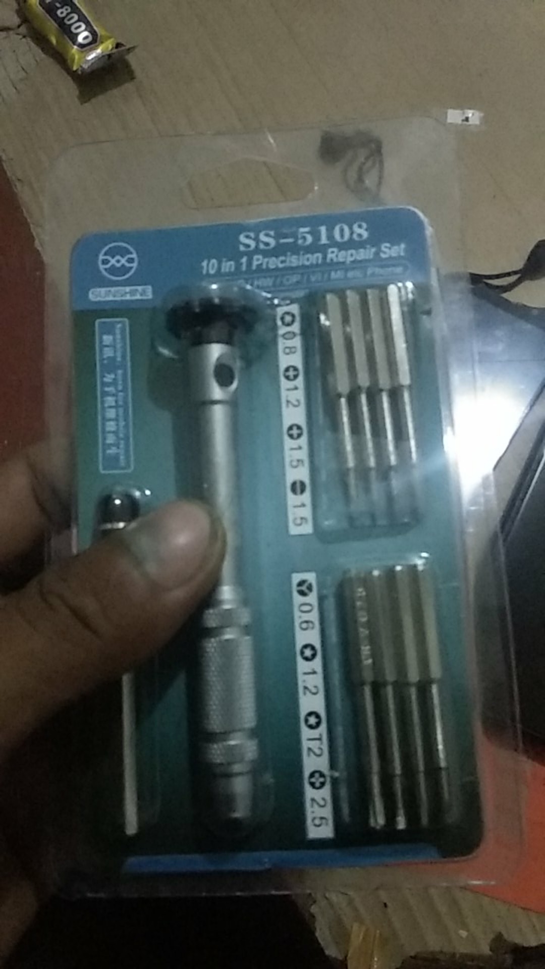 Obeng Set Sunshine Ss-5108 10 In 1 Screwdriver 10in1