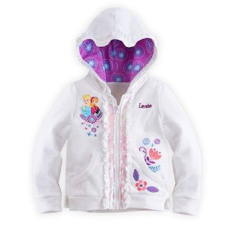 JAKET FROZEN WHITE HOODIE