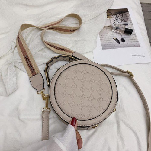 BJ1536 - BEIGE/BLACK/GREEN/KHAKI/YELLOW GD - TAS BULAT ROUNDBAG SLEMPANG TALI KULIT TAS WANITA FASHION IMPORT MODIS ELEGAN TERMURAH TERLARIS TERBARU BAGSTORE JAKARTA TAS BATAM GT1385 CR7024 B313474 DJ3051 BQ2496 EL536 ZC1910