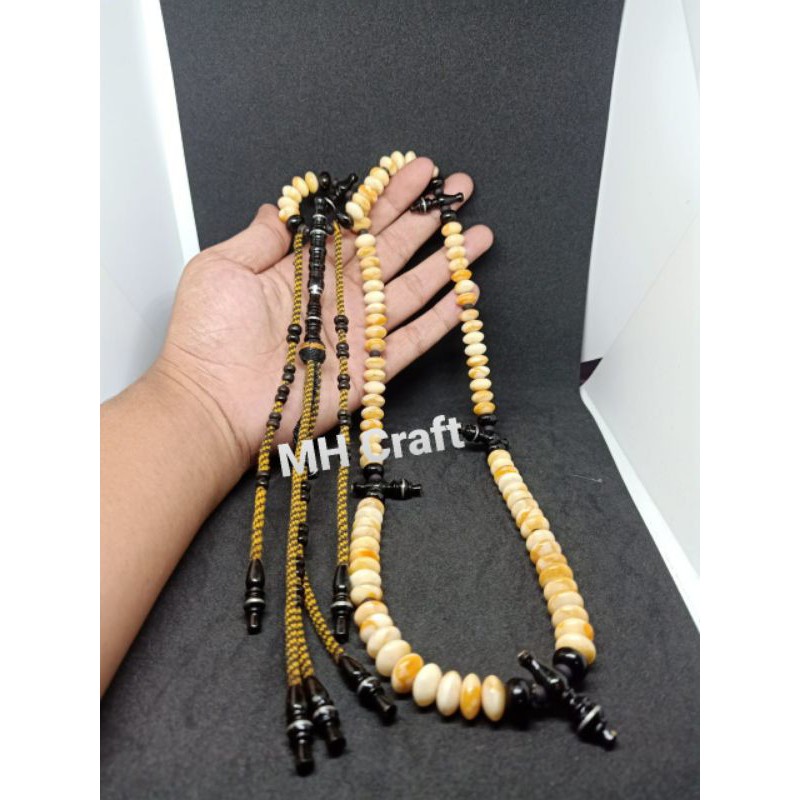 TASBIH TIJANI white coral marjan kombinasi Yuser