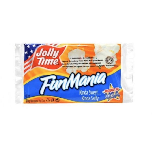 

JOLLY TIME KETTLE MANIA 99GR