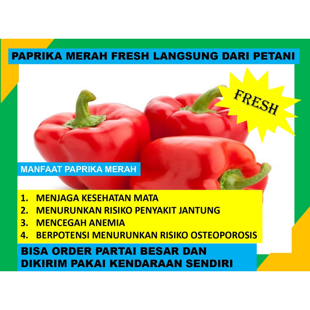 

Paprika Merah Fresh Box Langsung Dari Petani