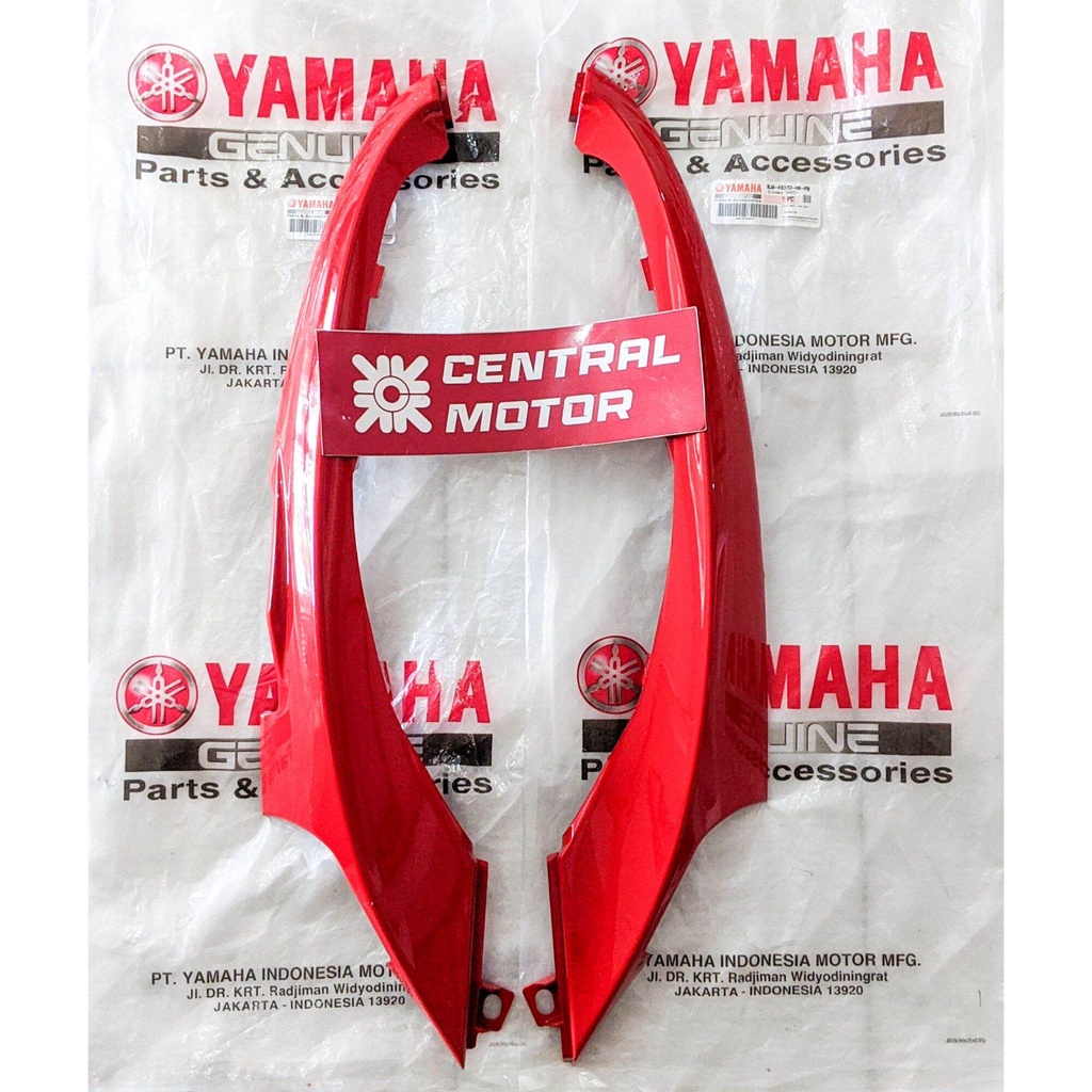 Yamaha SAYAP SIRIP TEBENG COVER DEK BAWAH SAMPING KANAN KIRI FINO FI 125 MERAH BJ8-F837D-00-PB BJ8-F