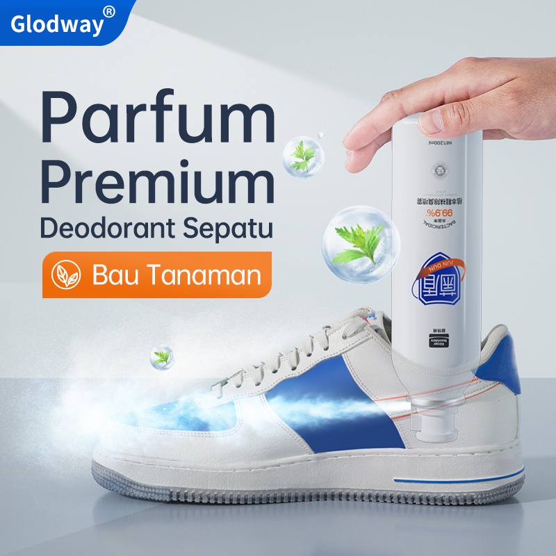 GLODWAY Shoe Spray Pewangi Sepatu/Pewangi Kaus Kaki/Penghilang Bau Helm/ Semprotan Sepatu/Penghilang/Antibakteri/ Bau Kaki