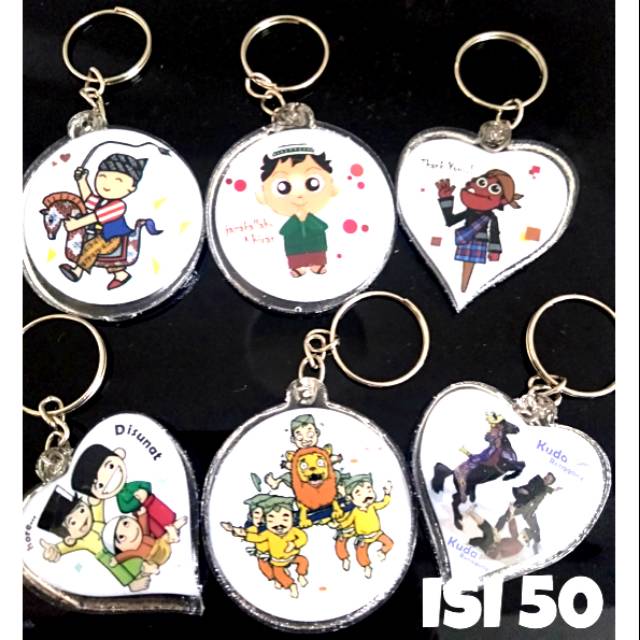 ISI 50 SOUVENIR GANTUNGAN KUNCI KHITANAN SOUVENIR SUNATAN