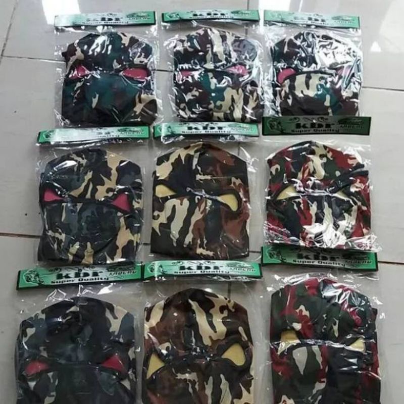 Masker Motor Ninja Motif Army