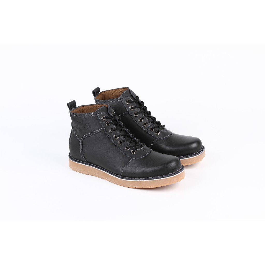 Sepatu Boots Pria Zeintin LA 9404 Hitam