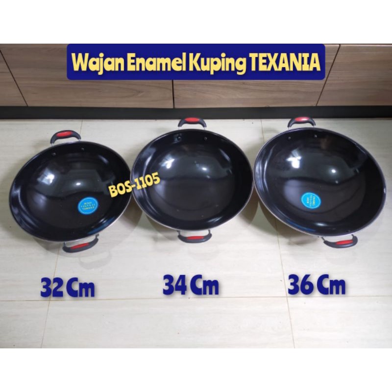 Wajan Enamel Hitam Texania