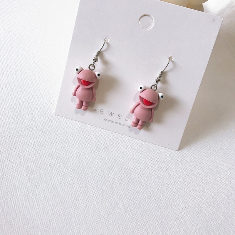 SIY  Hanging Frog Animal Earrings for Women Designer Statement Funny Earrings