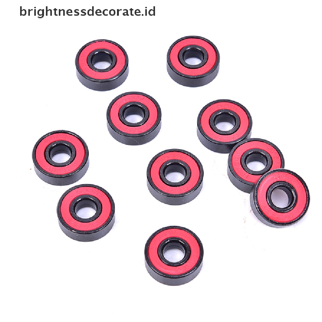 10pcs / Set 608 2rs Bearing Deep Groove Steel Seal Ball Bearings 608rs 608-2rs