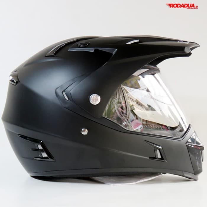 Unique Helm SNAIL MX311 Supermoto Hitam Doff