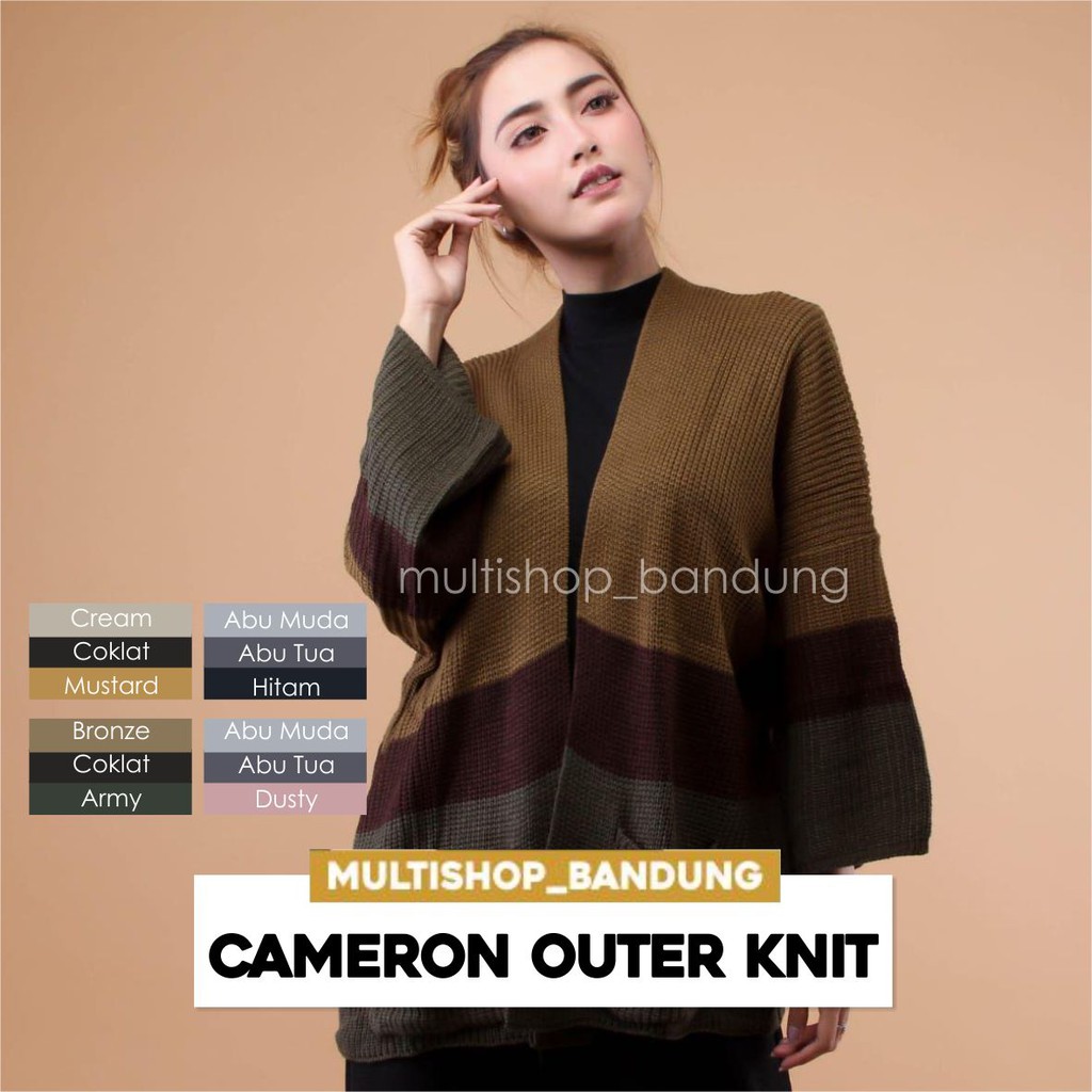 CAMEROON CARDY Cardigan Wanita Cardigan Outer Knit CAMEROON CARDY Cardigan Wanita Cardigan Outer Knit