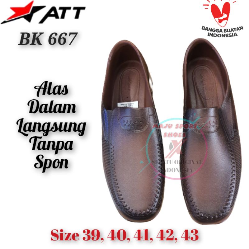 ATT BK 667 - SEPATU PANTOPEL KARET ATT PRIA / SEPATU KARET PRIA / SEPATU ATT ORIGINAL ANTI AIR