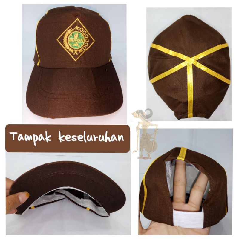 TOPI SIAGA BORDIR, topi siaga putra / TOPI PRAMUKA, TOPISEKOLAH