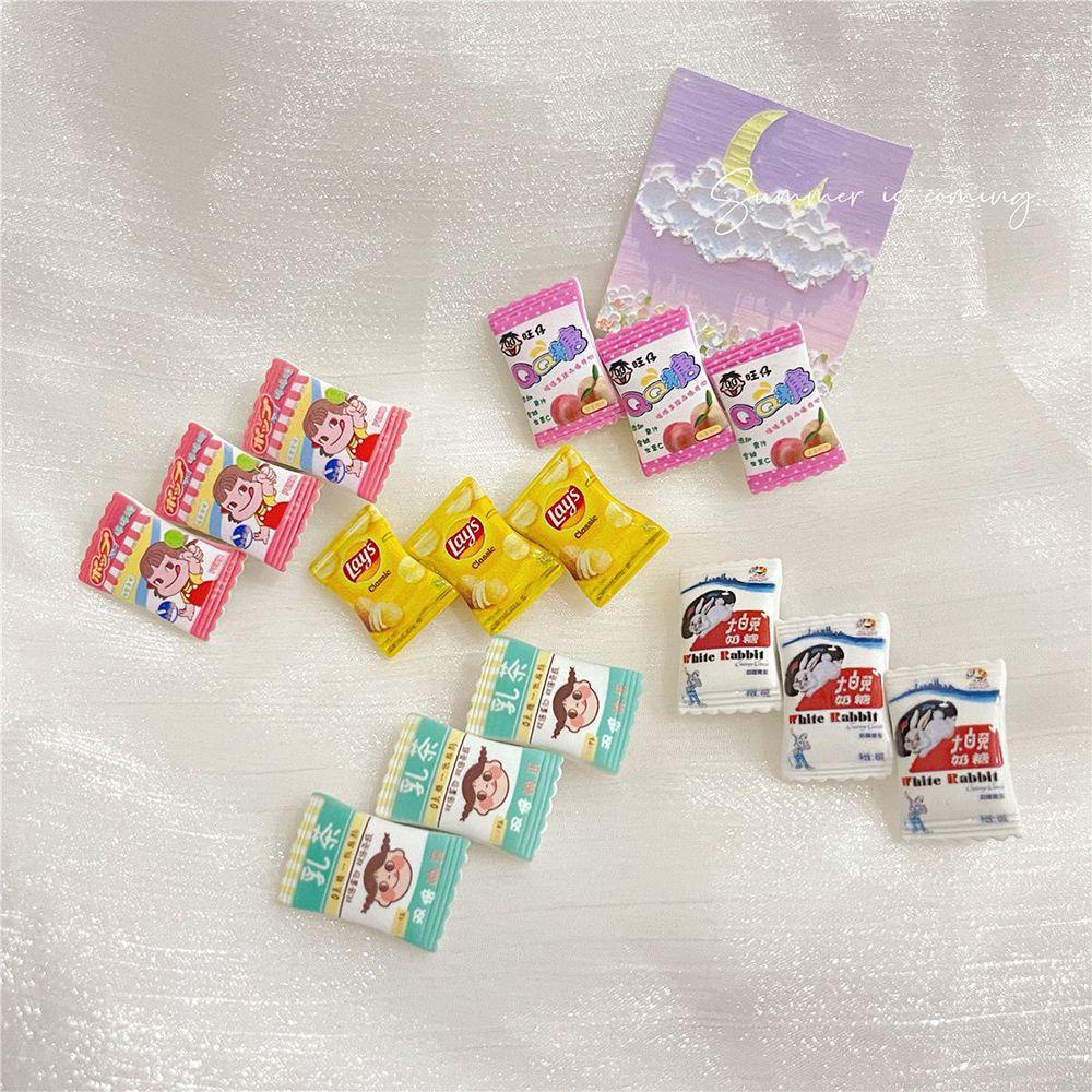 [Elegan] Hair Clip Cute Female Lollipop Kelinci Putih Toffee Lay's Potato Chips Gadis Gaya Korea Jepit Rambut