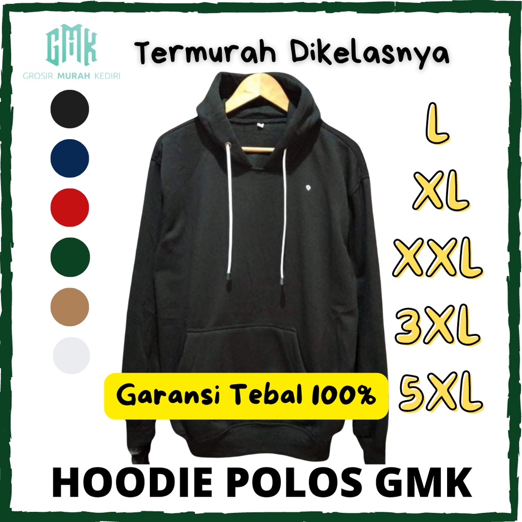 Sweater Hoodie Polos / Jaket Pria Wanita Switer Premium Tebal