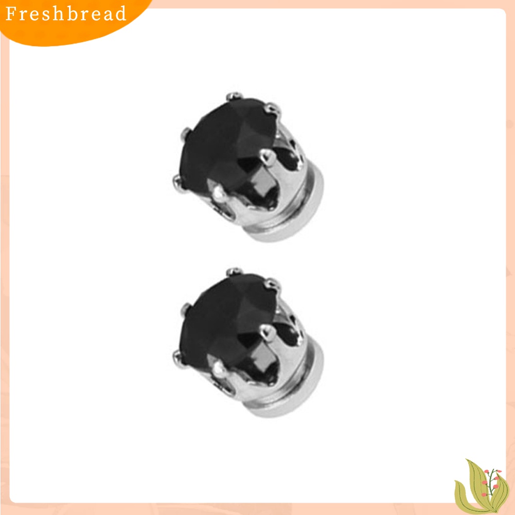 ? Fresh ? 1 Pasang Anting Jepit Magnet Tanpa Tindik untuk Pria / Wanita