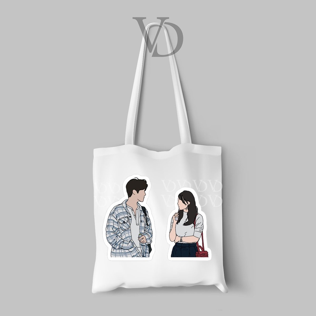 tote bag kanvas / tote bag hometown chachacha / kim seon ho