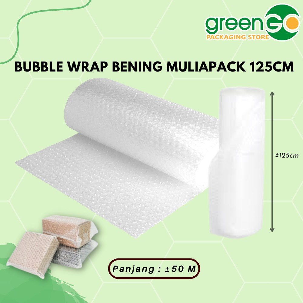 

BUBBLE WRAP BENING MULIAPACK 125 CM / BUBBLEWRAP BENING 125CM / BUBBLEWRAP BENING / PUTIH MURAH