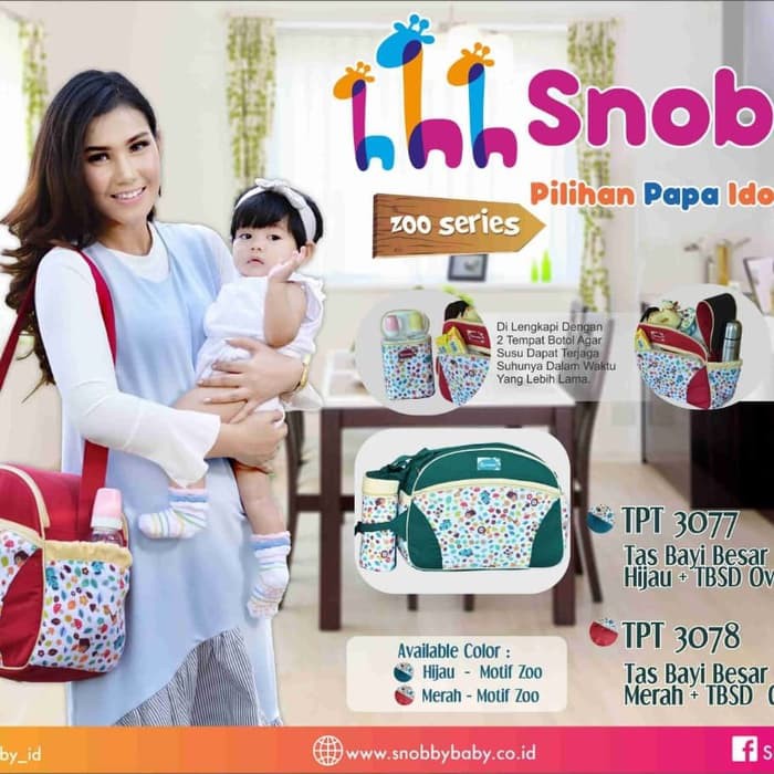 Tas Bayi Diaper Bag Zoo Series Snobby TPT-3075