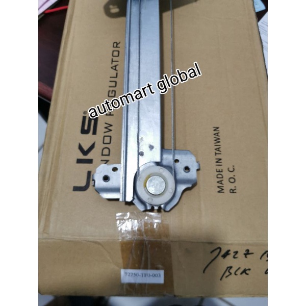 window regulator belakang honda jazz rs merk lks