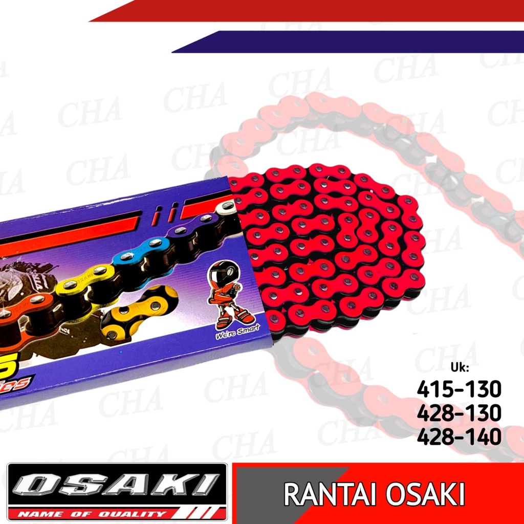 RANTAI 415 osaki/RANTAI TIPIS /RANTAI MOTOR  WARNA /RANTAI  SB428-130L / 415SB-130L RANTAI MOTOR VIXION NINJA CBR SATRIA FU JUPITER MX