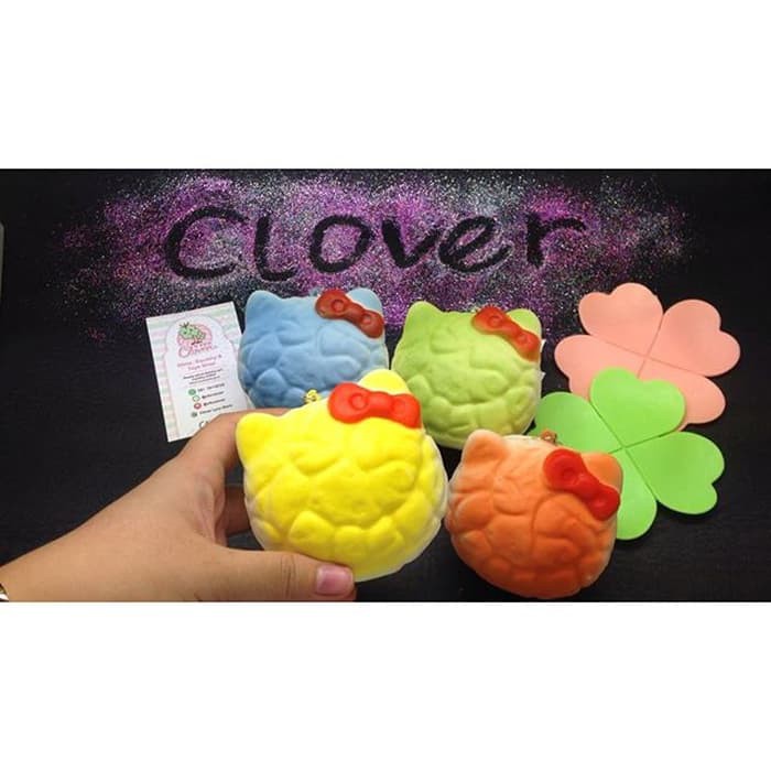 Super - HK SWEET BUN CREAM PUFF squishy / hello kitty stretchy - [DNY]