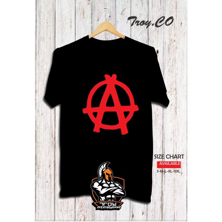 (BEST SALE)     kaos/tshirt/gildan/sablon/polyflex/custom/anarchy -Troy.co  -screen