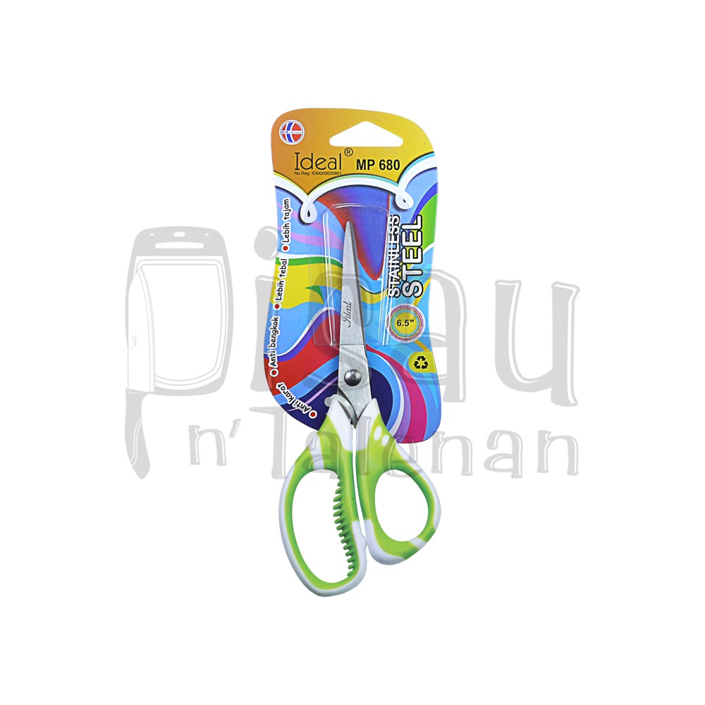 

IDEAL MP680 Gunting Fancy Stainless Steel HIJAU