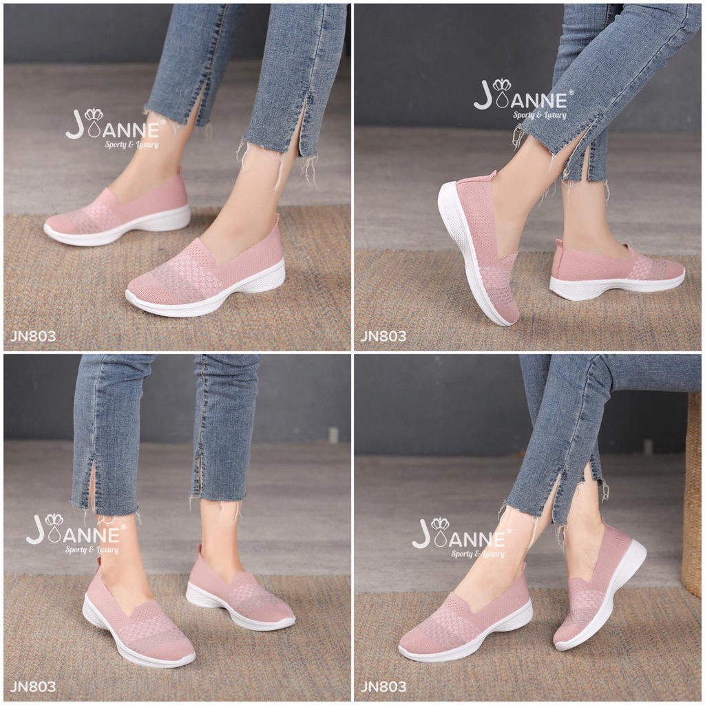 JOANNE SEPATU WANITA FLYKNIT FLAT SHOES #JN803 ORIGINAL