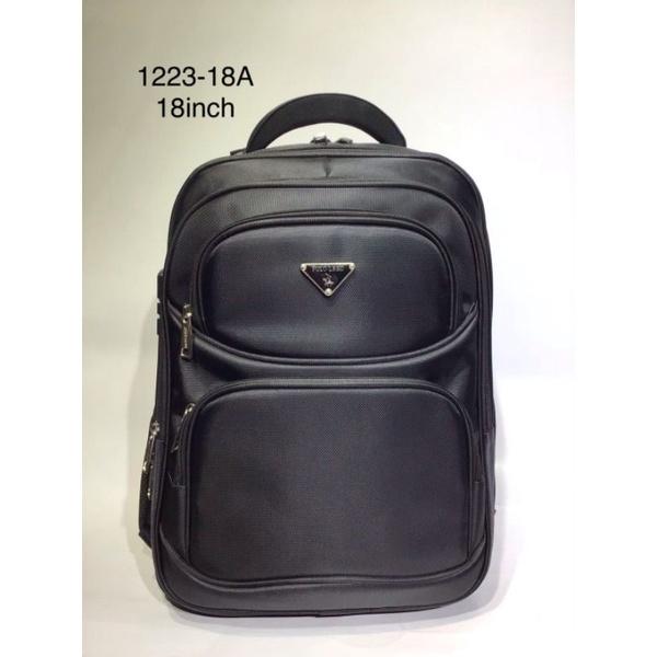 POLO LAND - Tas Ransel Kerja Pria Import 18inch Backpack POLO FREE Kabel USB C +