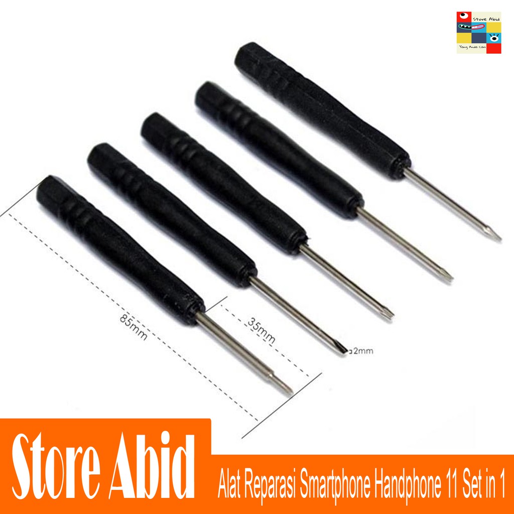 Peralatan Reparasi 11 in 1 Repair Tools Set Handphone Smartphone