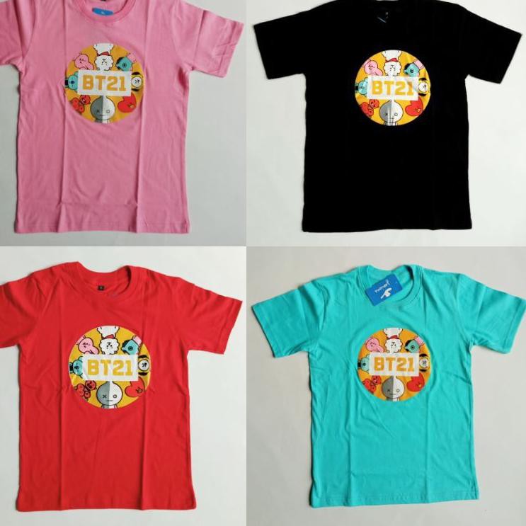Barang Pilihan.. Baju Bts Anak Perempuan Chimmy Kaos Anak BT21 Umur 5-10 Tahun