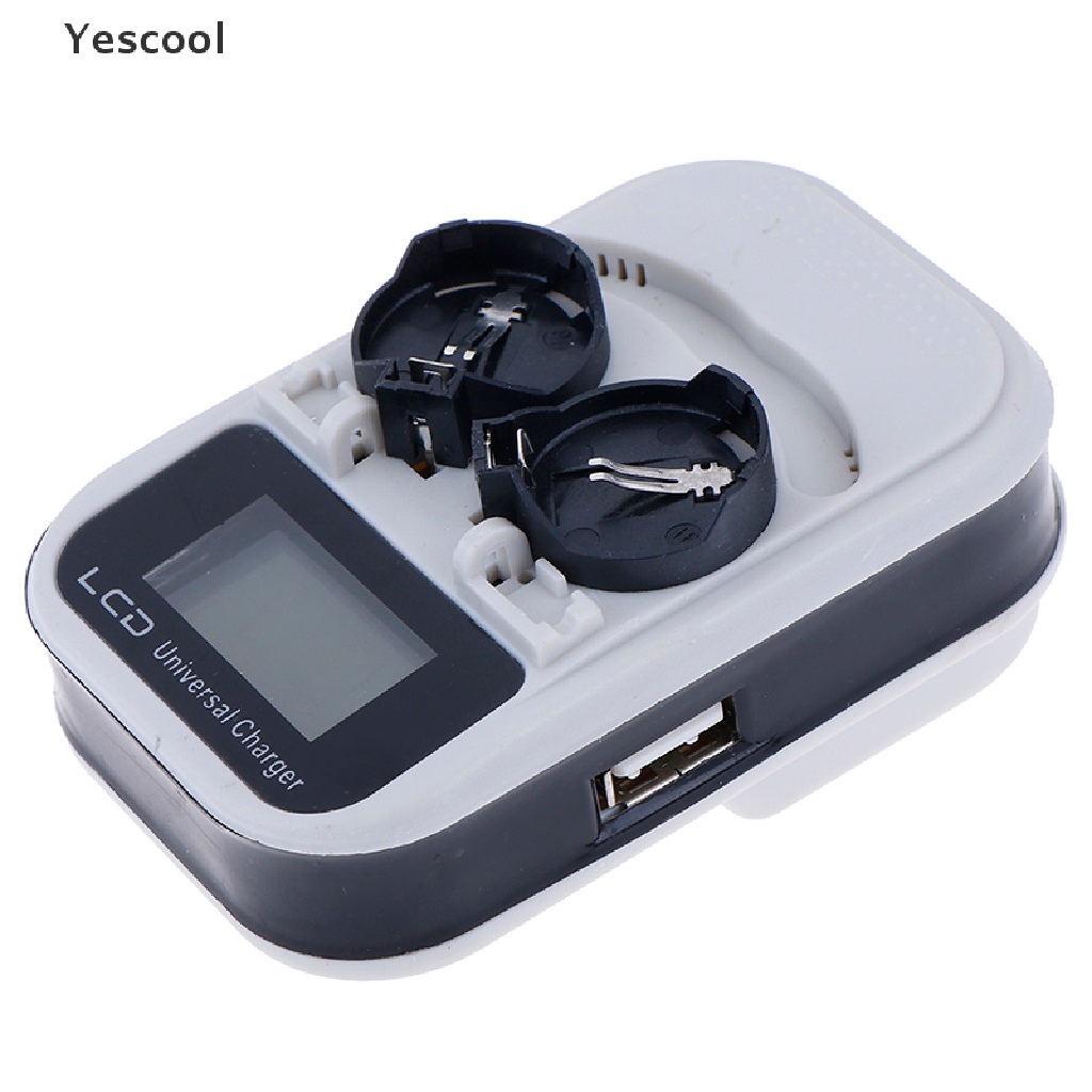 Yescool LIR2032LIR2025LIR2016 Charger Baterai Lithium 3.6V Rechargeable