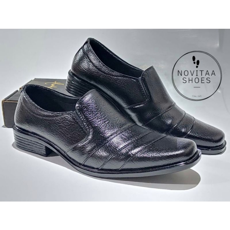 SEPATU PANTOFEL PRIA HITAM 04/SEPATU KANTOR