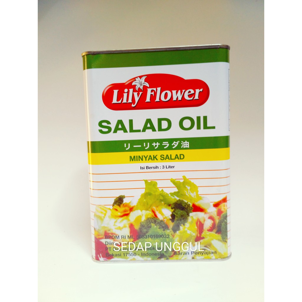 

Salad Oil_ Minyak Salad_ 3 liter brand Lily Flower