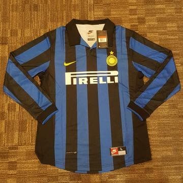Jersey Retro Inter Milan Home 1998-99 Lengan Panjang