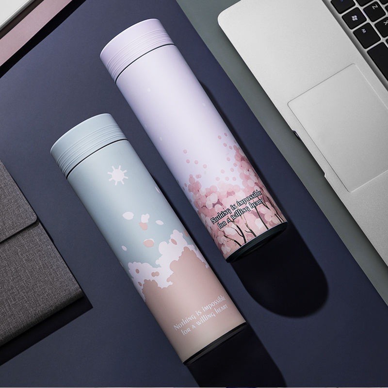 thermos botol minum air panas tahan panas stainless 24jam 500ml /unik-2