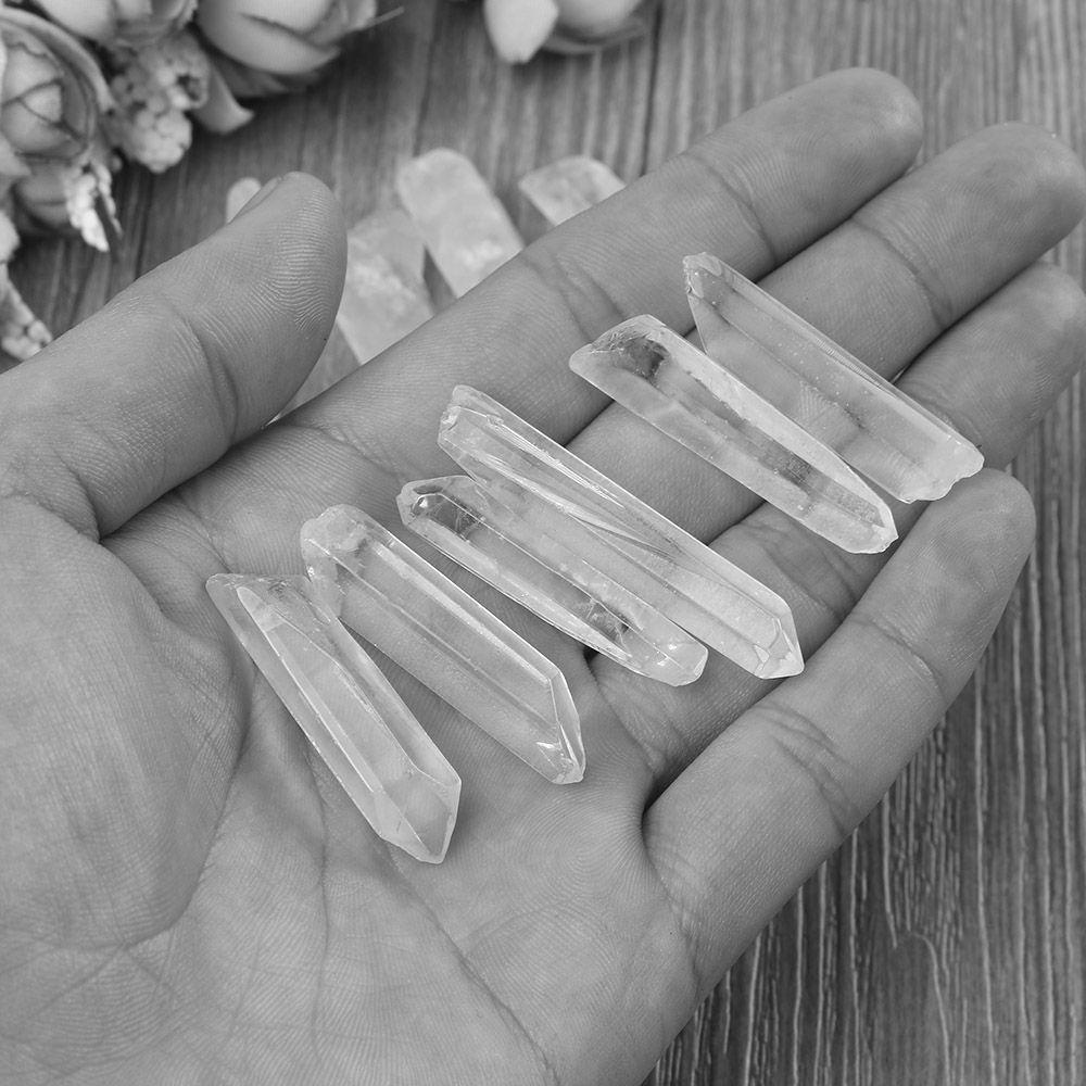 Batu Mentah Agustina 100g Mineral Dekorasi Home Decor Wand Healing Quartz Terminasi Bening