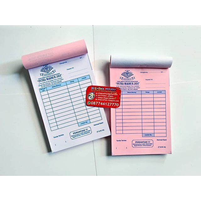 

1 SET Nota 1/4 Folio Nota 1/2 Folio Nota Cutom FREE Desain Nota 1 Warna