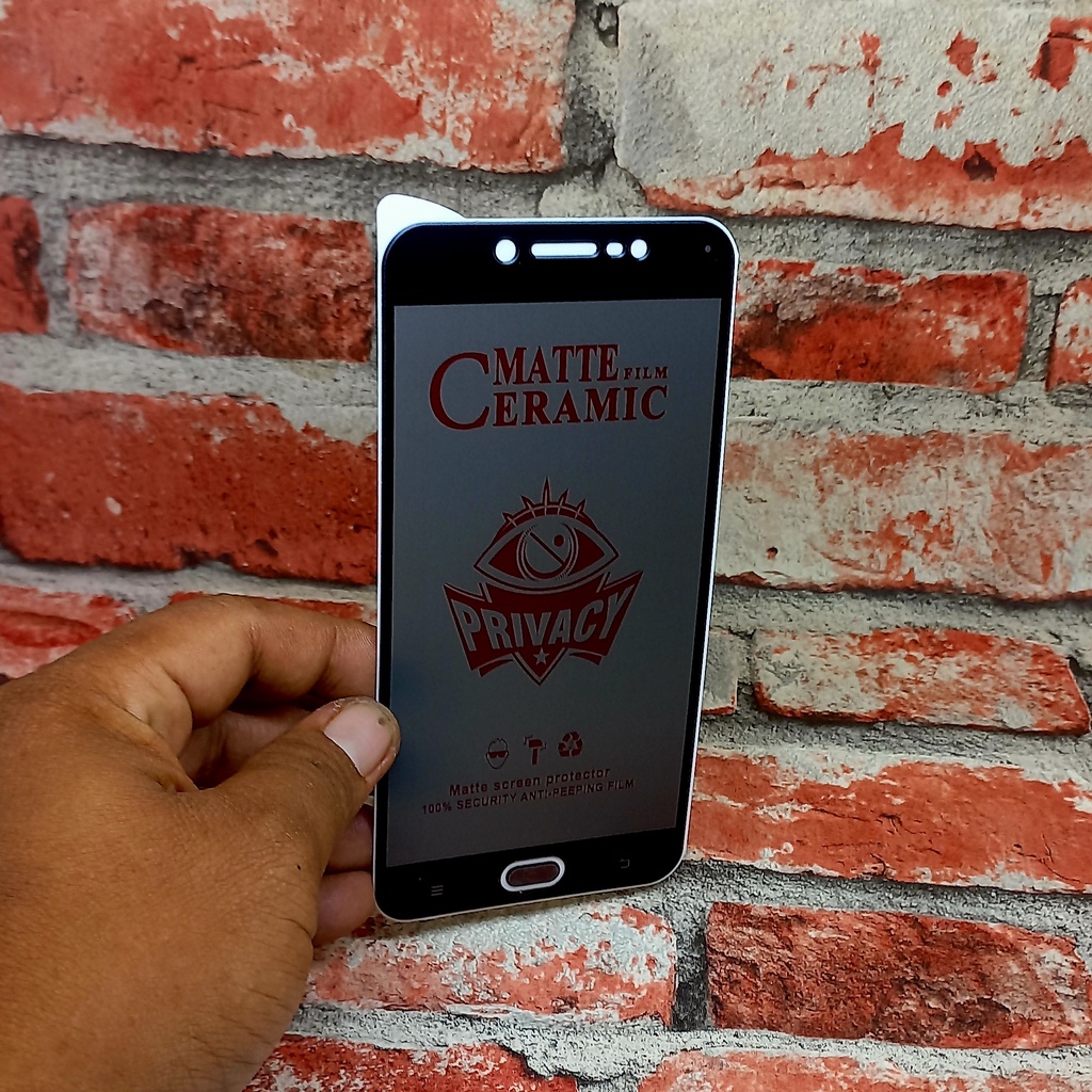 Anti Gores Spy Vivo 1601 1612 1713 Tempered glass Ceramic Privacy Vivo V5 V5s Tg Screen Protector