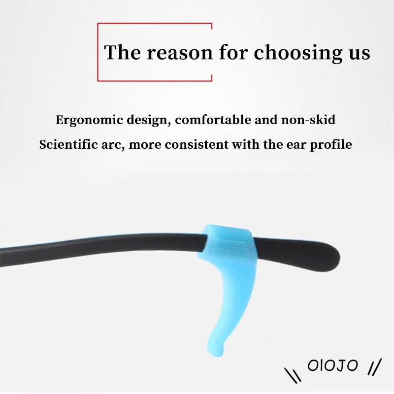 Nyaman Lembut Silicone Anti-Slip Telinga-hooks Untuk Kacamata Kacamata Sunglasses - ol