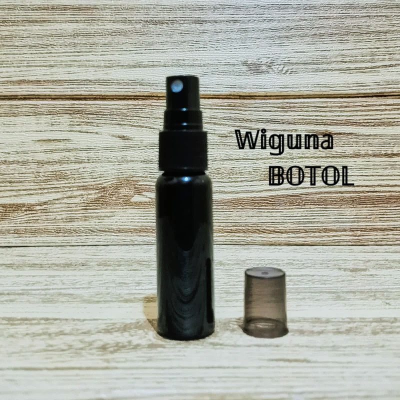 Botol Spray 30ml Hitam / Botol PET 30ml Hitam Tutup Spray Hitam Smoke