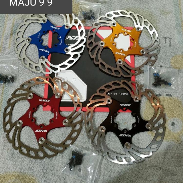 ✳➣ Rotor Raze Original Floating Piringan Disc Brake 160mm Plus Baut Sepeda Lipat Mtb Kirim Langsung