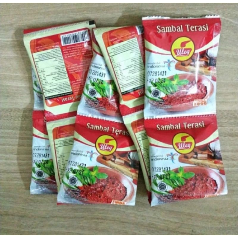 

Sambal uleg/pack,10 sachet 20 gr