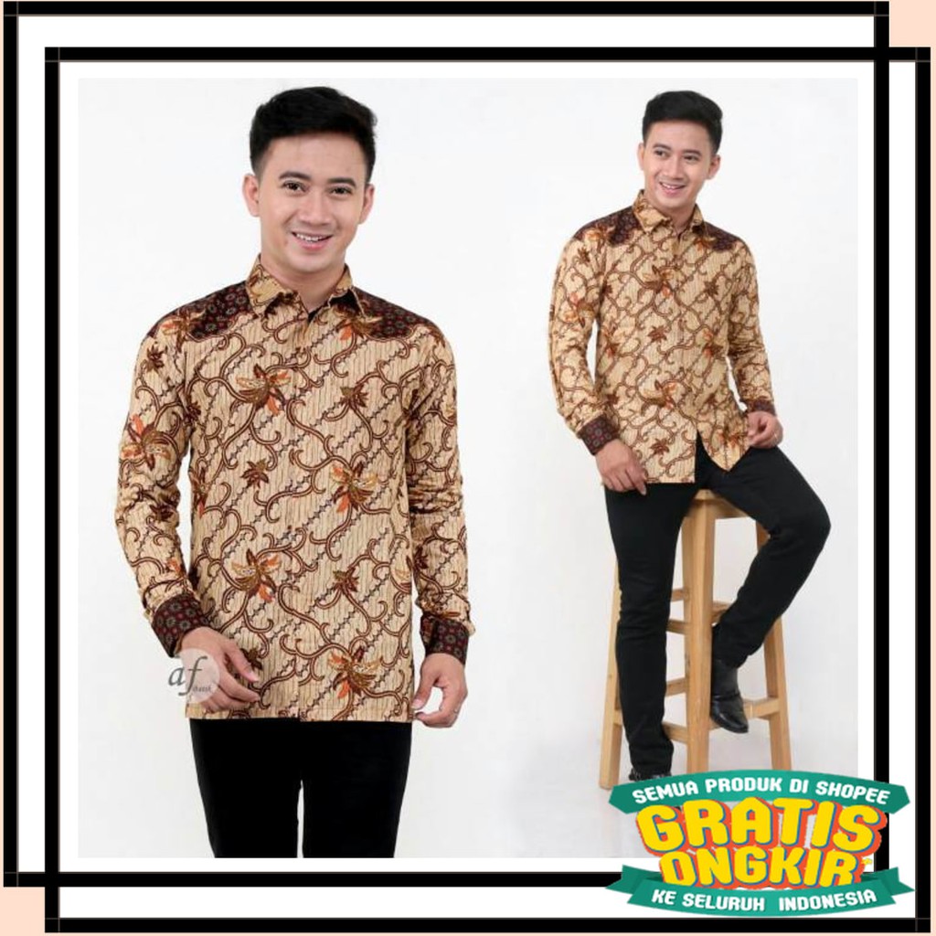 BATIK SEMARANG MURAH - TERBARU TERKINI / KEMEJA BATIK PRIA MOTIF SENO SAKTI
