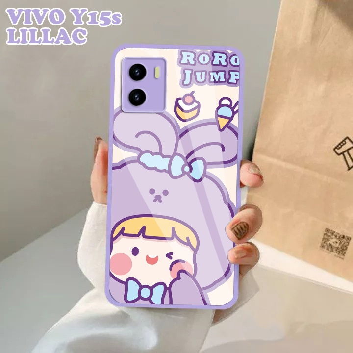 (SW) Softcase Kaca Ungu/Lilack Vivo Y15s Y21 Y21S Y33S Y20 Y12S Y20S Y30 Y30i Y50 Y12 Y15 Y17 softca