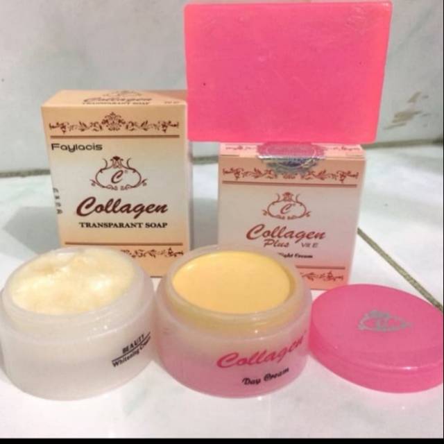Pemutih wajah original/paket colagen sudah BPOM/cream colagen asli
