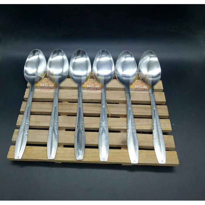 Sendok Makan Warteg Stainless Steel per 6pc - Sendok Makan Stainless