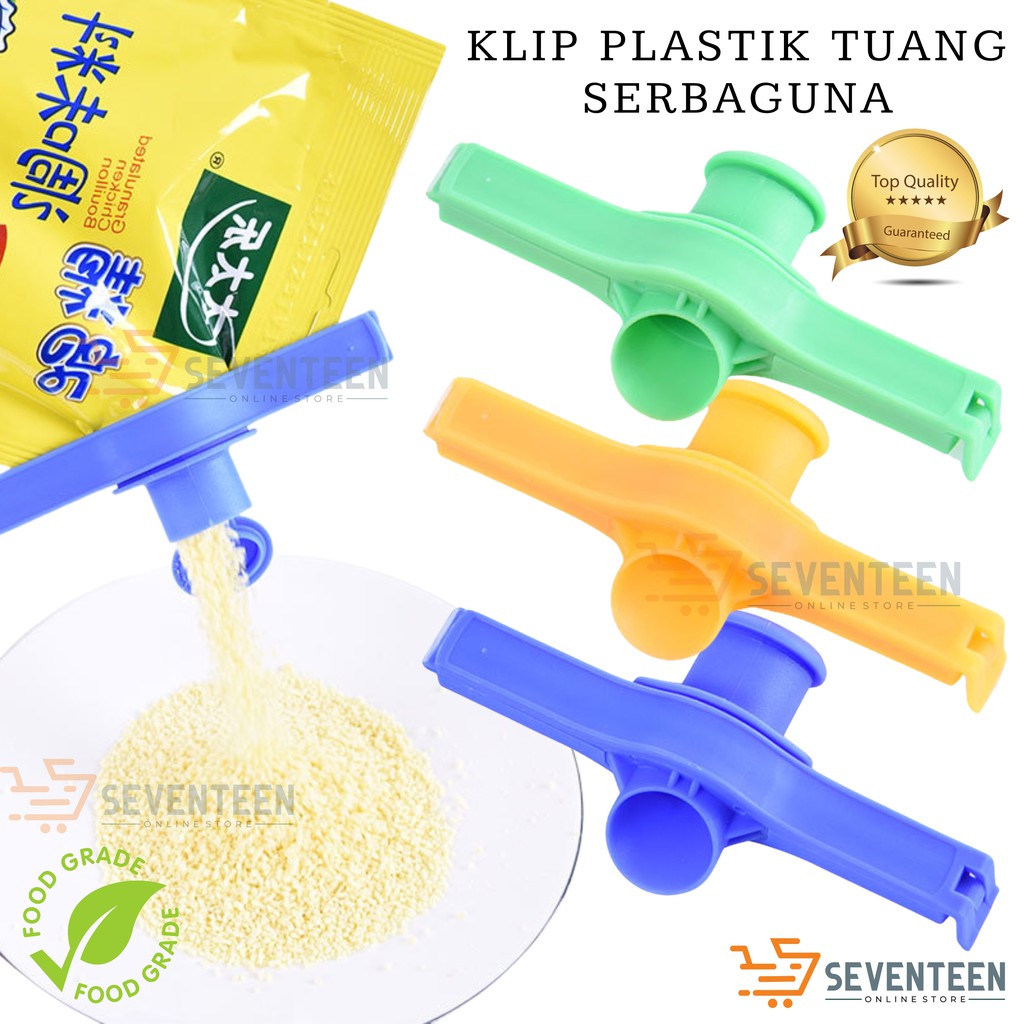 HOLDER KEMASAN TUANG SERBAGUNA / HOLDER PLASTIK BUMBU DAPUR DETERGEN / HOLDER KEMASAN SNACK CLIP